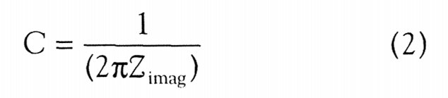 涂層電容可由高頻時(shí)的虛阻抗公式
